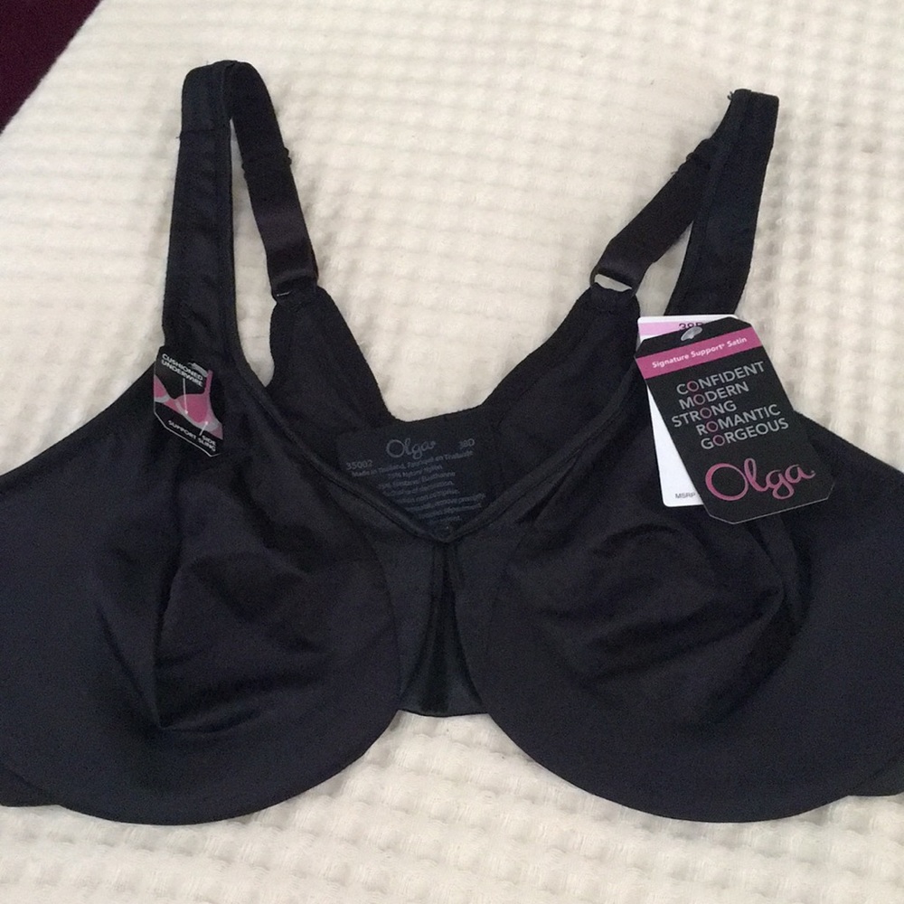Olga signature support satin bra size 38D